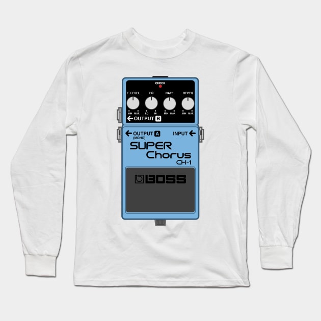 Boss CH-1 Super Chorus Guitar Effect Pedal Long Sleeve T-Shirt by conform